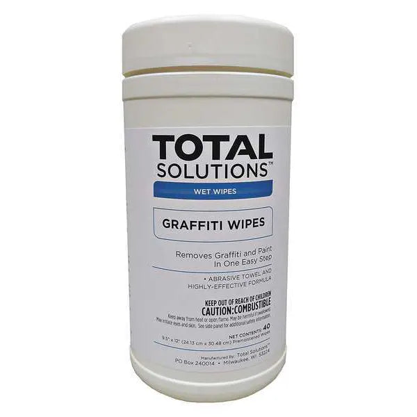 Graffiti Wipes Pre-Moistened Soy-Based Graffiti & Paint Remover | 6 PACK