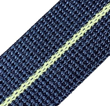 1.5" Black DuPont Kevlar Webbing with Natural Stripe – Price per Foot | W15KEVS