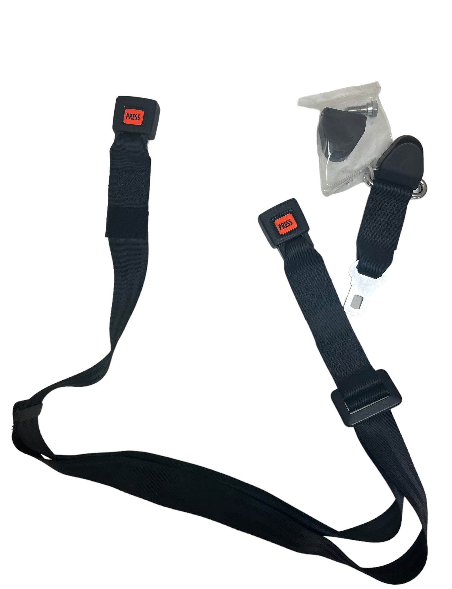Static Shoulder Belt with 2 Piece with Buckle and Black Webbing | H450227