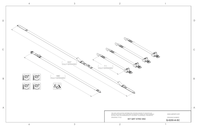 Q-8200-A-SC | QRT standard kit with slide-n-click