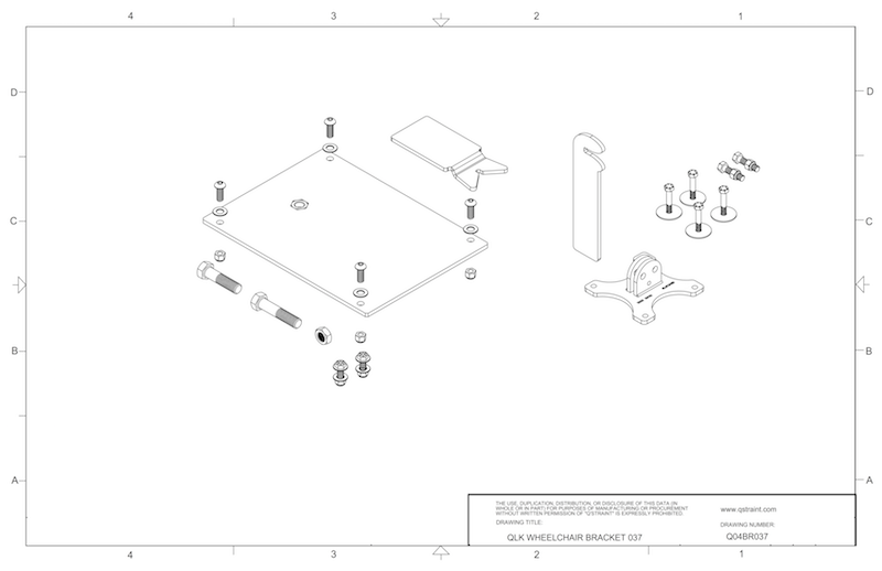 Sunrise Medical F11 QLK Bracket | Q04BR037