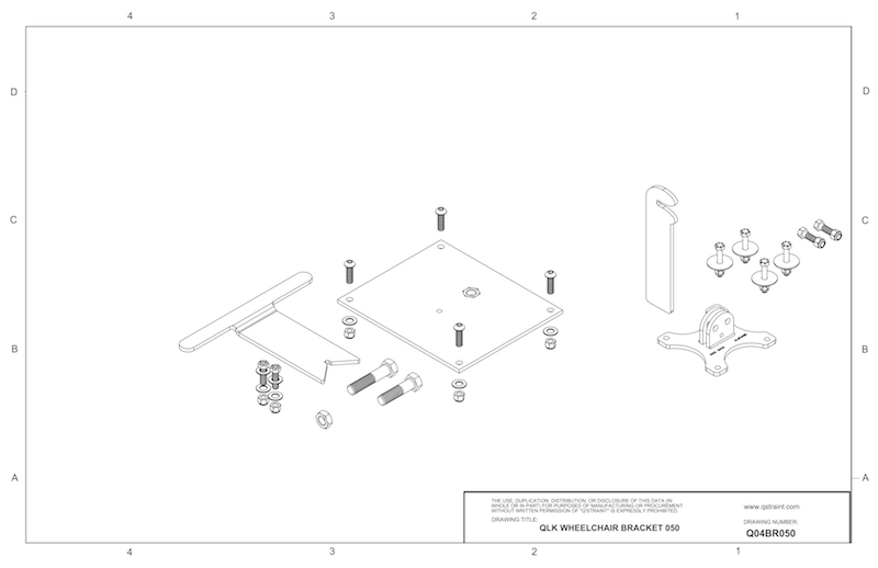 Q04BR050 Q'Straint QLK Docking System Bracket
