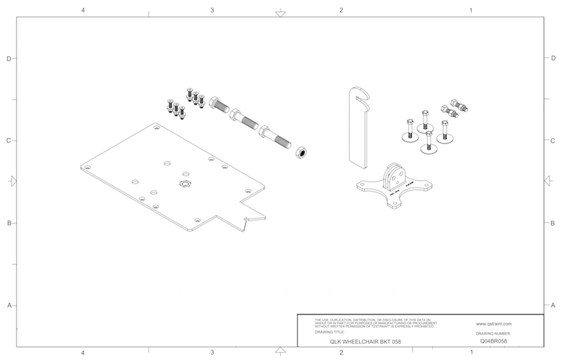 Q04BR058 Q'Straint QLK Docking System Bracket