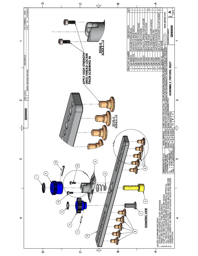 Q'Straint QSF Seat Fixing | Q088000