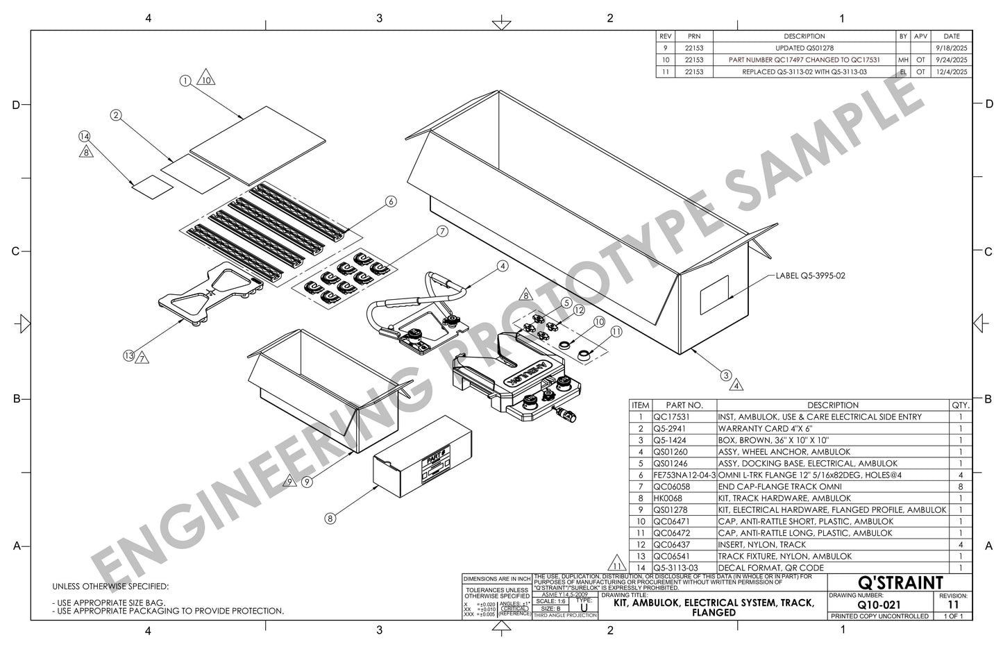 Q'Straint Ambulok Electrical System | Q10-021 Q'Straint