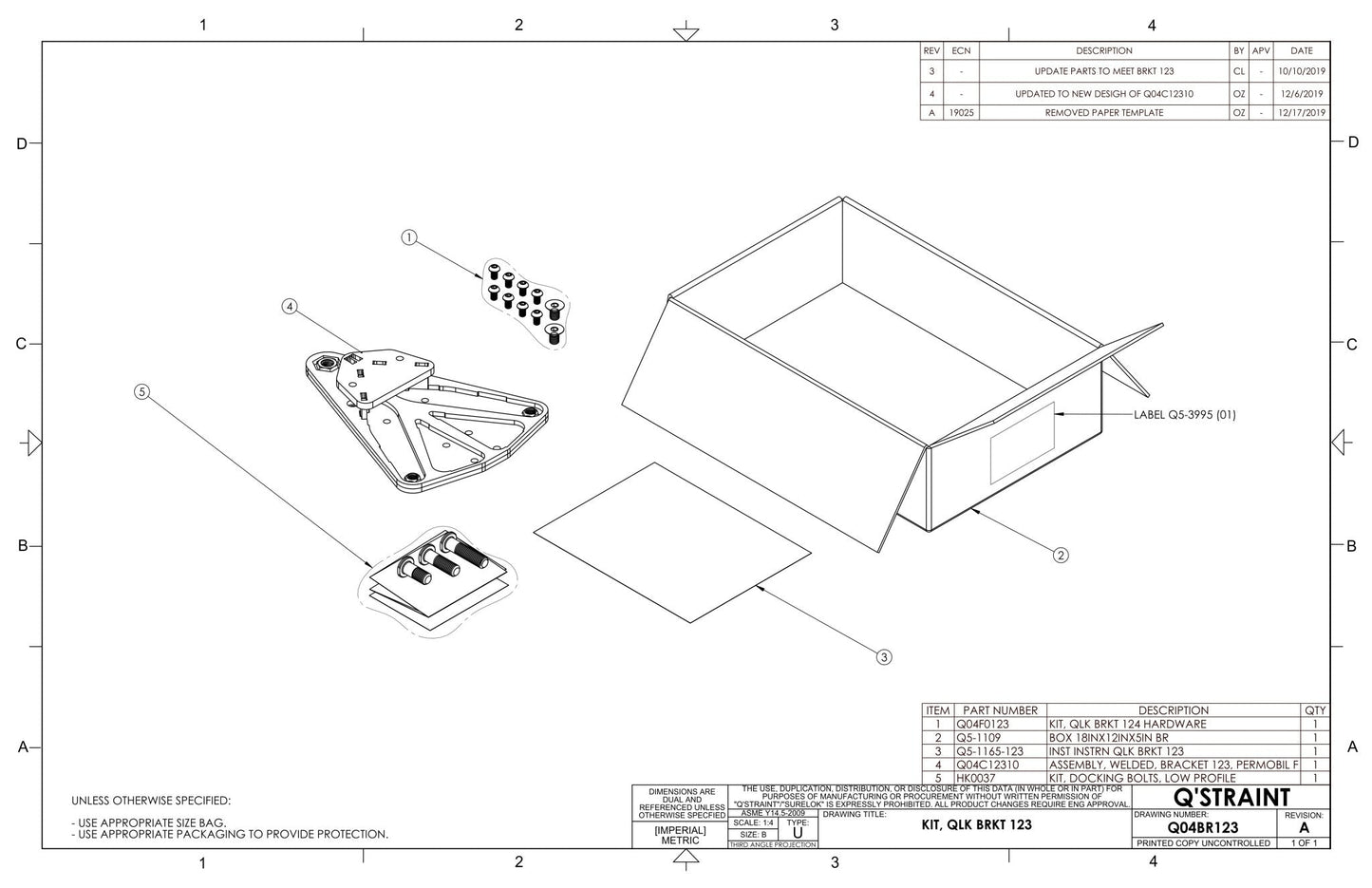 Q04BR123 | Permobil F Series F3 QLK - 150 Wheelchair Bracket - WheelchairStrap.com