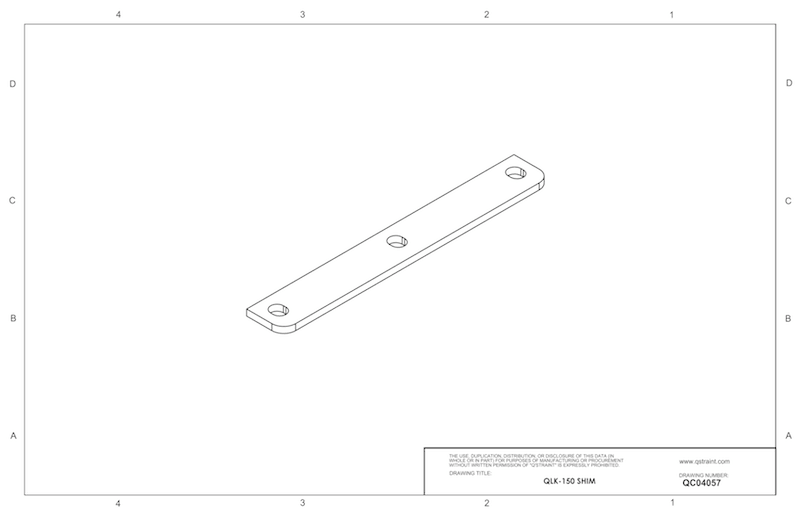Q'Straint QLK 3/16" Base Mount (Shim) | QC04057 - WheelchairStrap.com