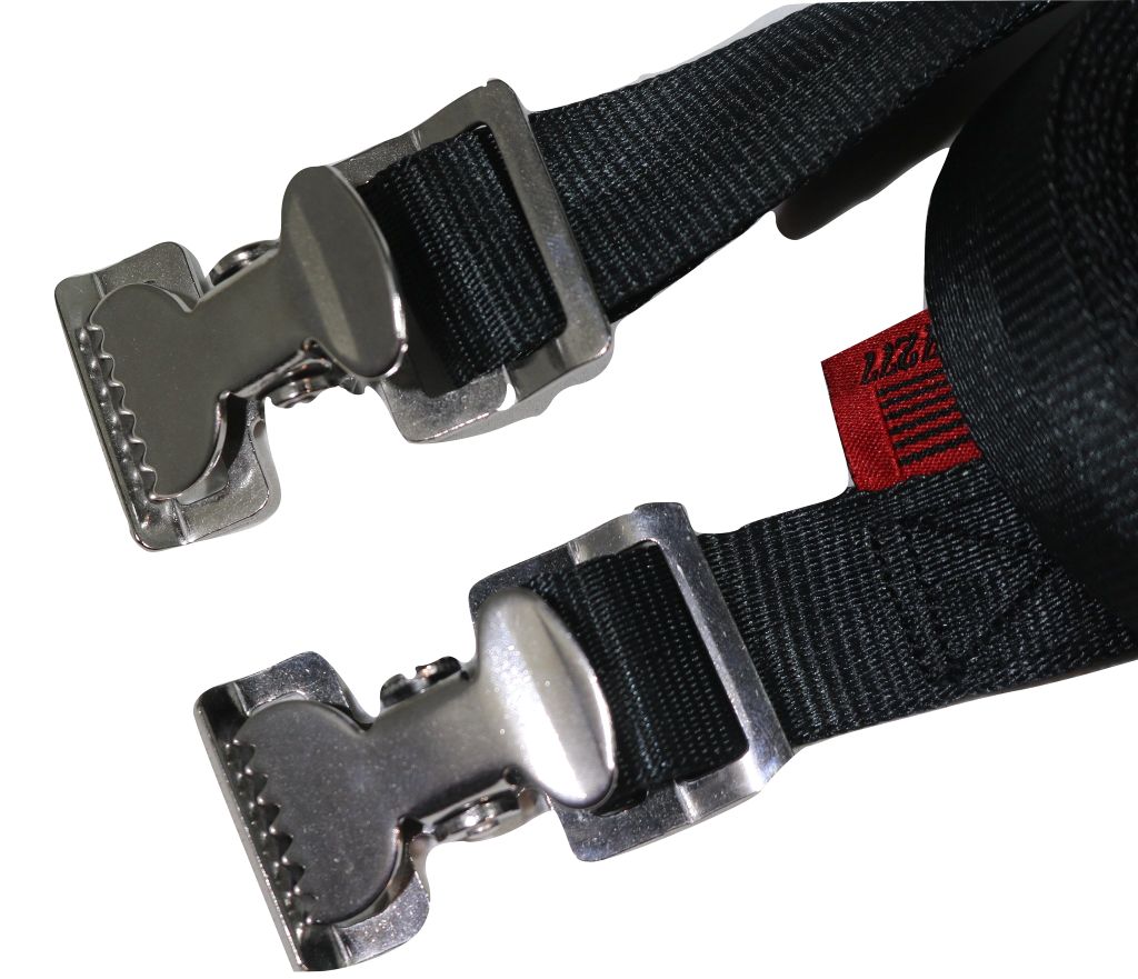 1 x 8 ft Adjustable Stainless Steel Alligator Clip Tie Strap AC108SS