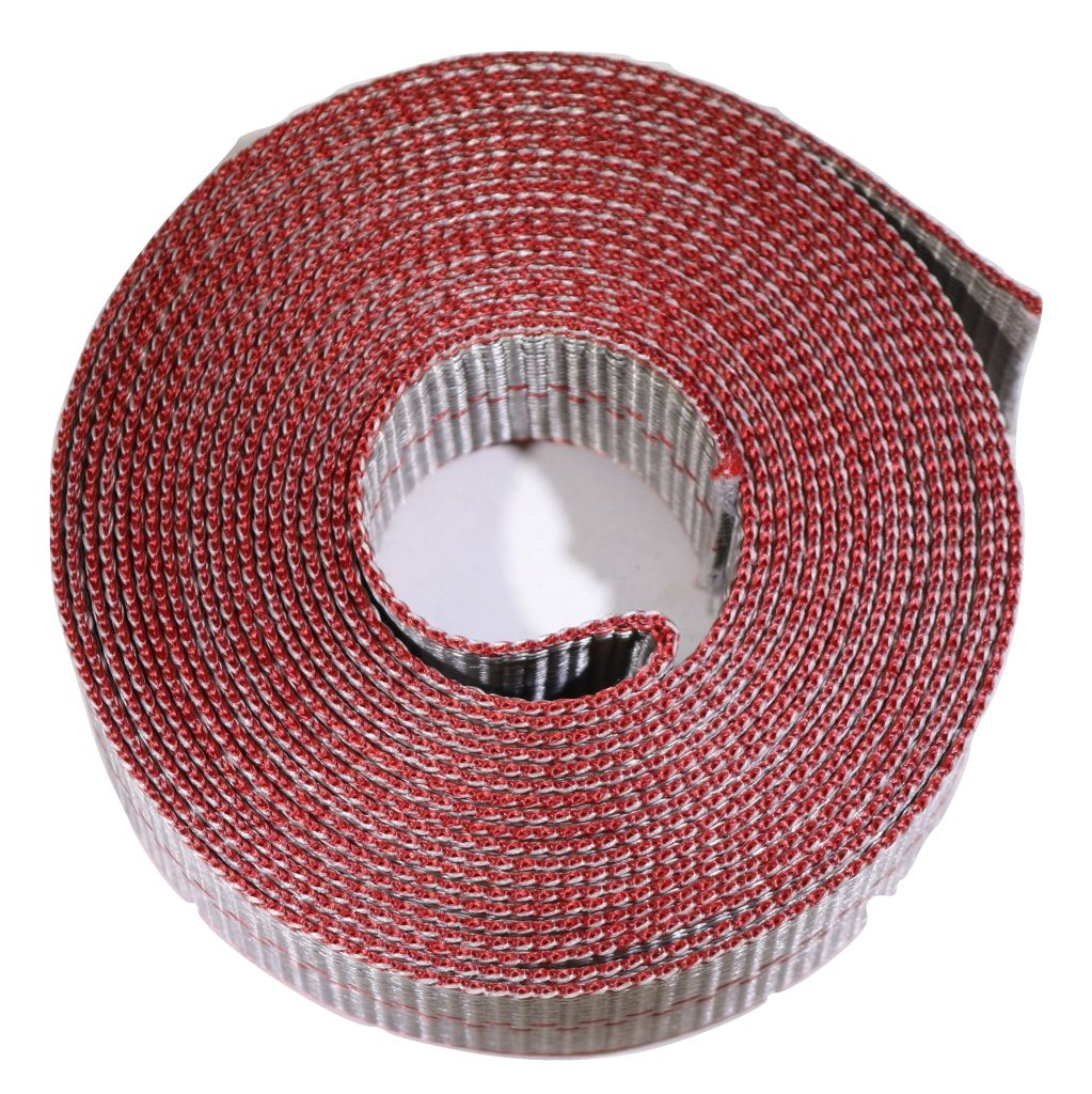 2" Heavy Duty Grey Webbing w/ Red Edge Guard - 12,000 lb. MBS - ratchetstrap-com.myshopify.com