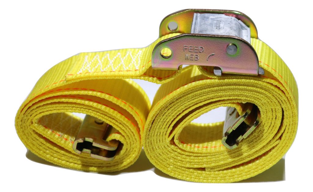 2 x 12' Cam Buckle Straps with E Track Fittings