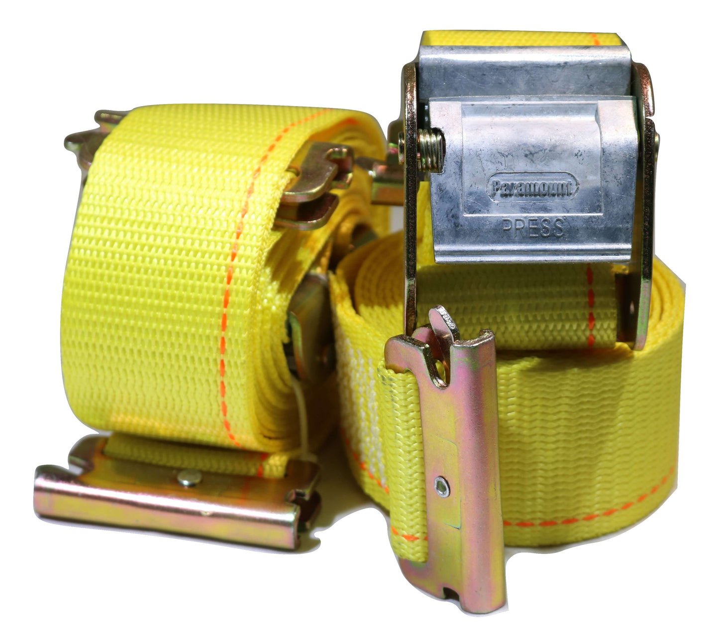 QTY 4 - 2" Interior Van Cam Buckle E-Track Strap w/ Spring E Fittings - ratchetstrap-com.myshopify.com