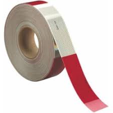 1.5" Conspicuity Tape 6" Red / 6" White 3M™ Diamond Grade™ - ratchetstrap-com.myshopify.com