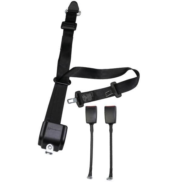 WAV Automatic 3 Point Belt with Height Adjuster & Two Flexible Buckles | H350233