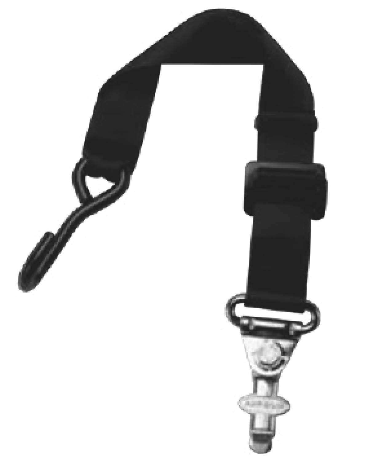 Front Static Belt With J-Hook & L-Track Fitting | H350535HV - RatchetStrap.Com