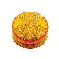 2.5" Round Amber Clearance Side Marker Light 4 LED - ratchetstrap-com.myshopify.com