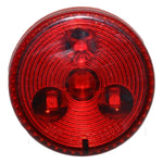 2.5" Round Red Clearance Side Marker Light 4 LED - ratchetstrap-com.myshopify.com