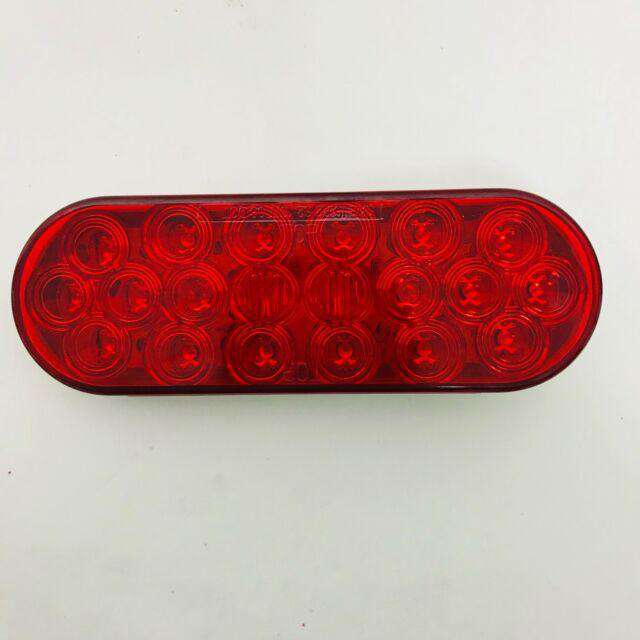 6" Oval S/T/T Red LED Stop, Turn & Tail Lamps | LED60R