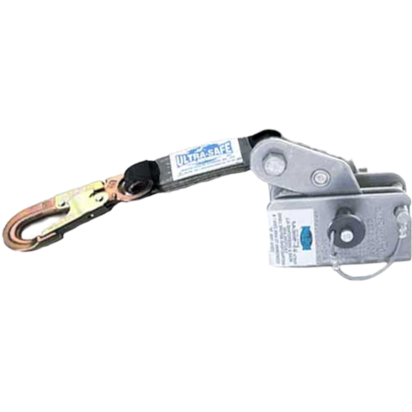 Rope Grab for 5/16″ & 3/8″ Galvanized or Stainless Steel Wire Rope with Shock Pack & Hook Attached