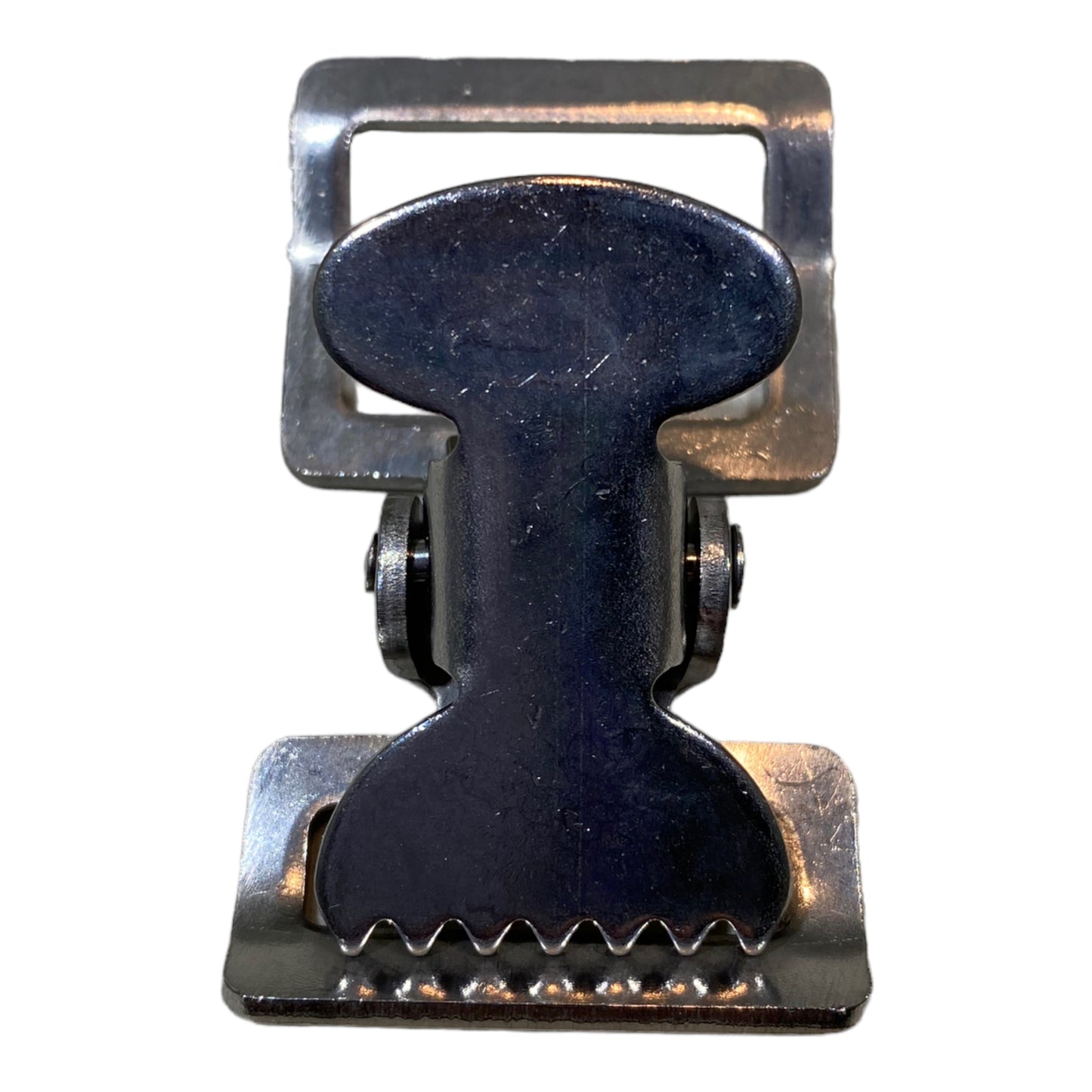 Alligator Buckle Tourniquet Buckle 1" Nickle Plated Clamp 4 PACK | 1TBNX4