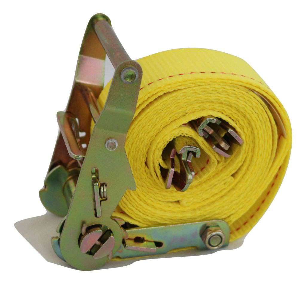 F Track Hold Down Strap -2x16' Cam Buckle Strap w/ F Hook & E Fitting