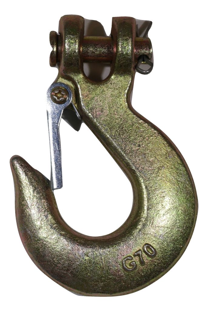 QTY 10 Clevis Slip Hook 5/16" with Latch - Grade 70 - ratchetstrap-com.myshopify.com
