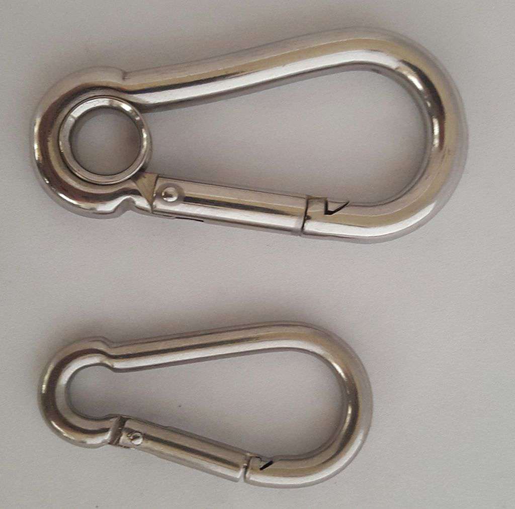 Wholesale round stainless steel carabiner hook For Hardware And