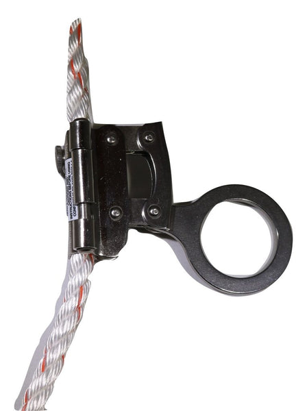 Stainless Steel Rope Grab for 5/8" Fall Protection Rope Made in USA - ratchetstrap-com.myshopify.com