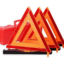 Warning Triangle, (Set of 3) w/Carrying Case - ratchetstrap-com.myshopify.com