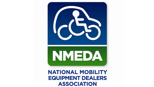 Logo of the National Mobility Equipment Dealers Association (www.NMEDA.org)