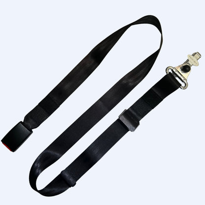 Static Shoulder Belt w/ L Track Top Fitting | H450226-1010 AMF Bruns