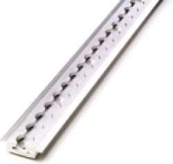 100" Anodized L Track, Flanged, with 1/4" Countersunk Mounting Holes | Sure - Lok | FE748 - 01 - PD4C - WheelchairStrap.com