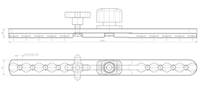 Aluminum Guide Rails for AMF-Bruns L-Track Lockable | 10011173