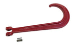 G80 15" Clevis J Hook | Red | RATCHETSTRAP.COM