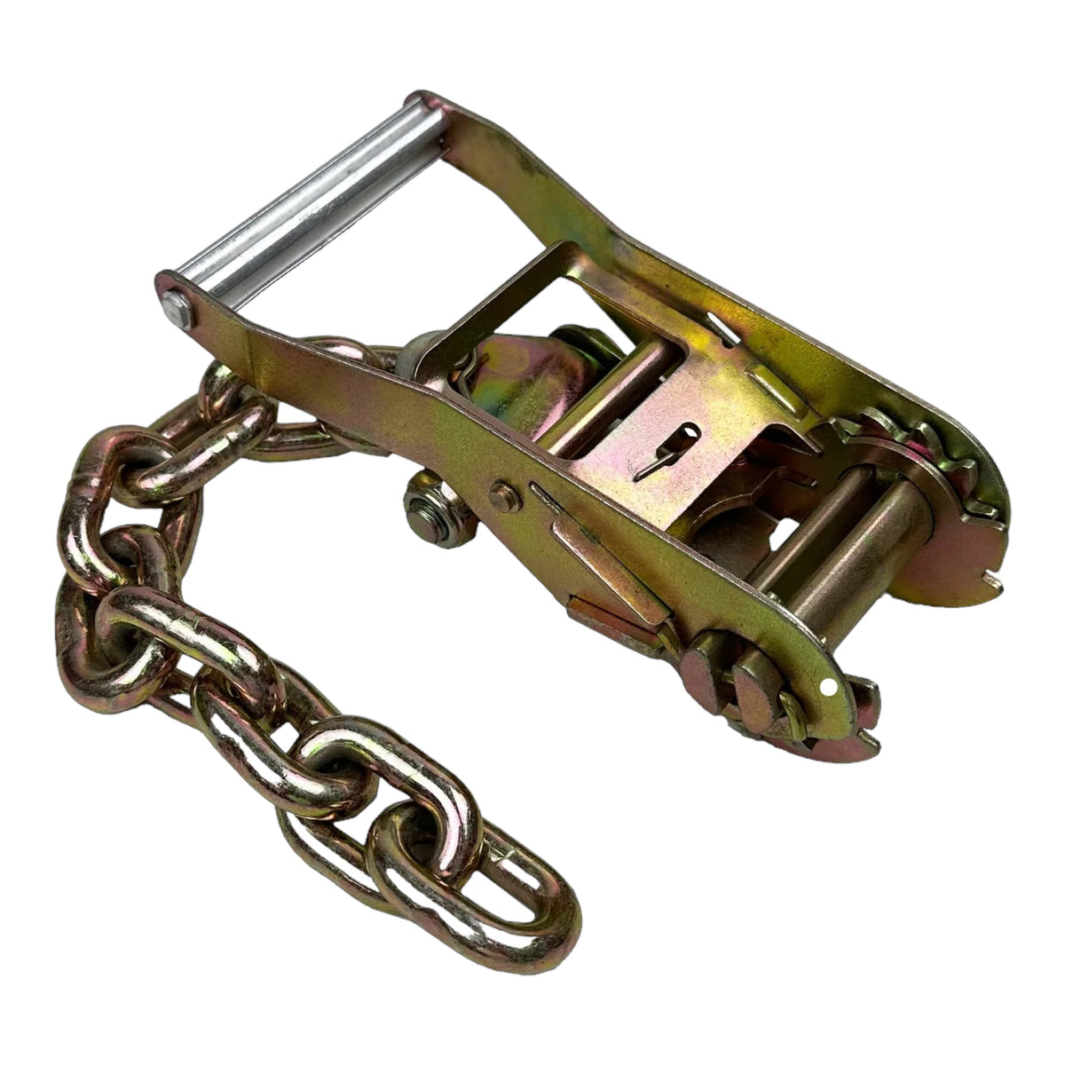2Inch Standard Wide Handle Ratchet with Chain Tail (4-Pack) — chain clevis grab hook — GO-TOW.com
