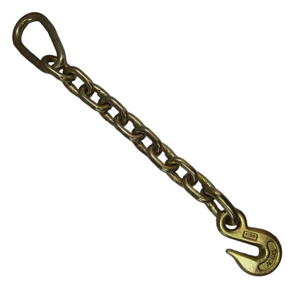 3/8" G70 Chain Extension with Pear Link & Eye Grab Hook