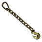 3/8" G70 Chain Extension with Pear Link & Eye Grab Hook