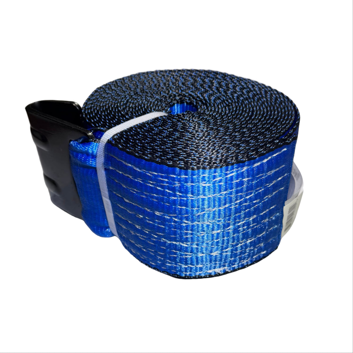 4" x 30' Winch Strap w/ Flat Hook | Blue