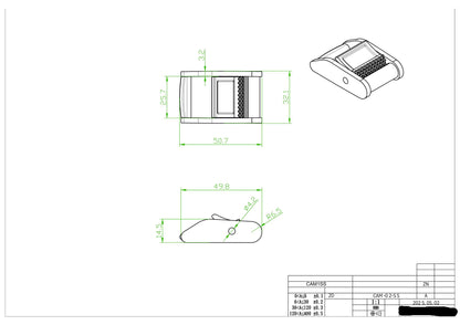 1CBSS 1" Stainless Steel Cam Buckle