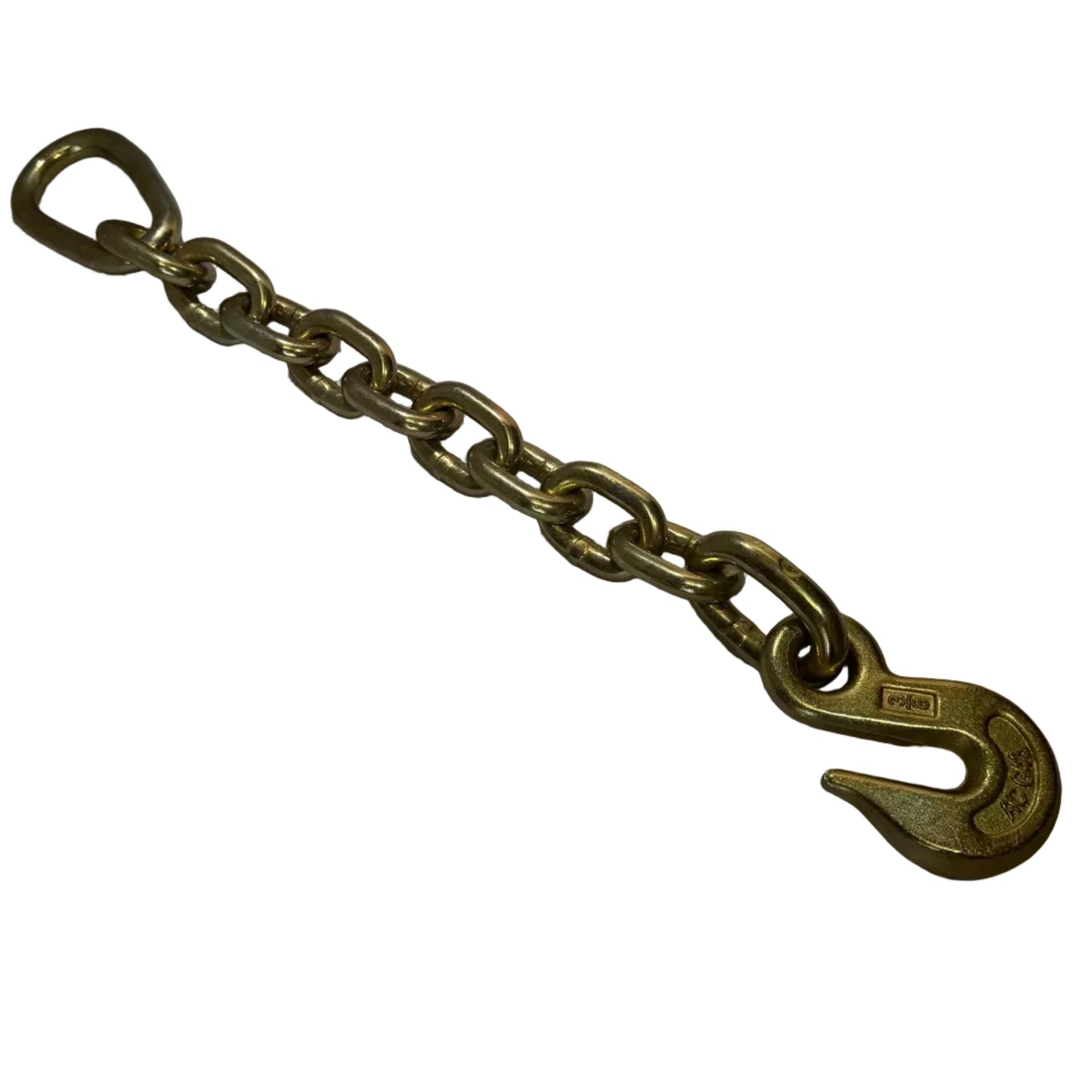 3/8" G70 Chain Extension with Pear Link & Eye Grab Hook