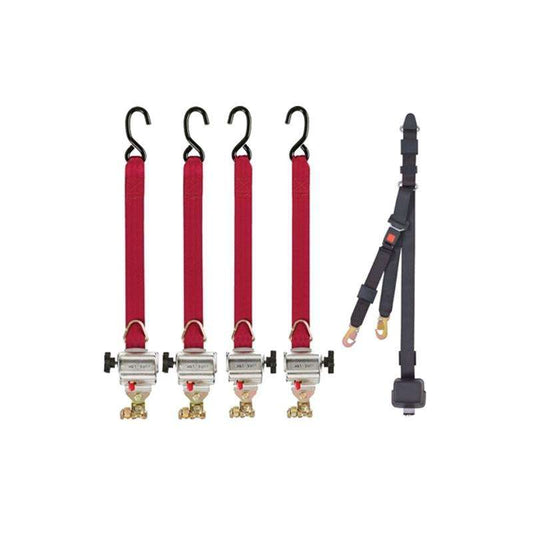 Sure-Lok FF600 Series Wheelchair Retractor Kit S Hooks & Occupant Restraint with 45° Mounting | FF612S-4C-7 (Copy) Sure-Lok