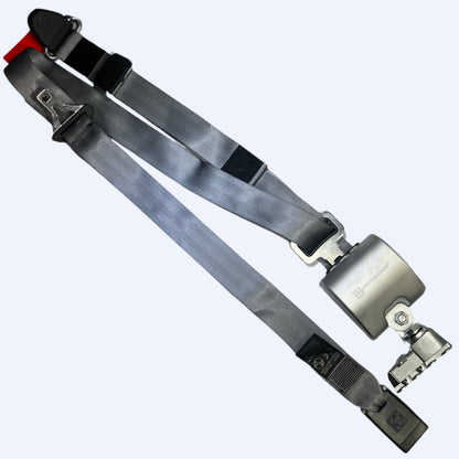 AMF Bruns Retractable Lap/Shoulder Belt w/ Height Adjuster, L-Track fitting on Bottom AMF Bruns