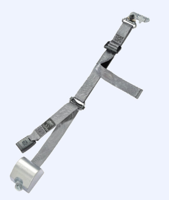 AMF Bruns Retractable Shoulder Belt w/ Height Adjuster, L-Track on Top, 90° Bracket on Bottom AMF Bruns