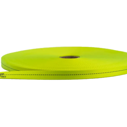 1" Webbing 4,500 lb. Breaking Strength | Hi-Viz Yellow