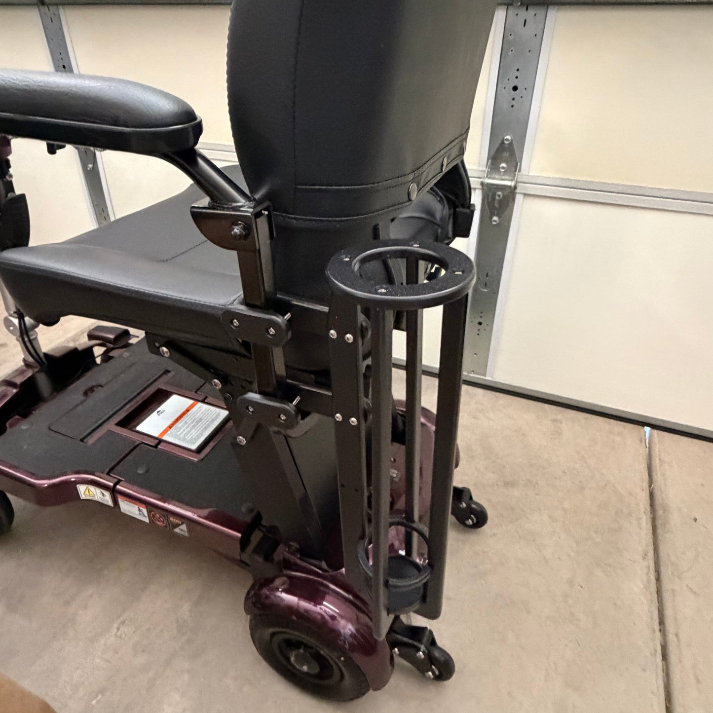 Slip in Cane Holster Scooter Armrest Mount | W007S
