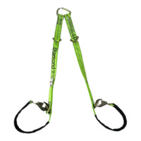 2" x 56" Tow V-Bridle Strap w/ Twisted Snap Hooks & D-Rings DiamondWeave™