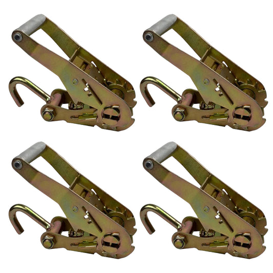 2” Short Wide Handle Ratchet with Finger Hook | 4 PACK | Go-Tow.com