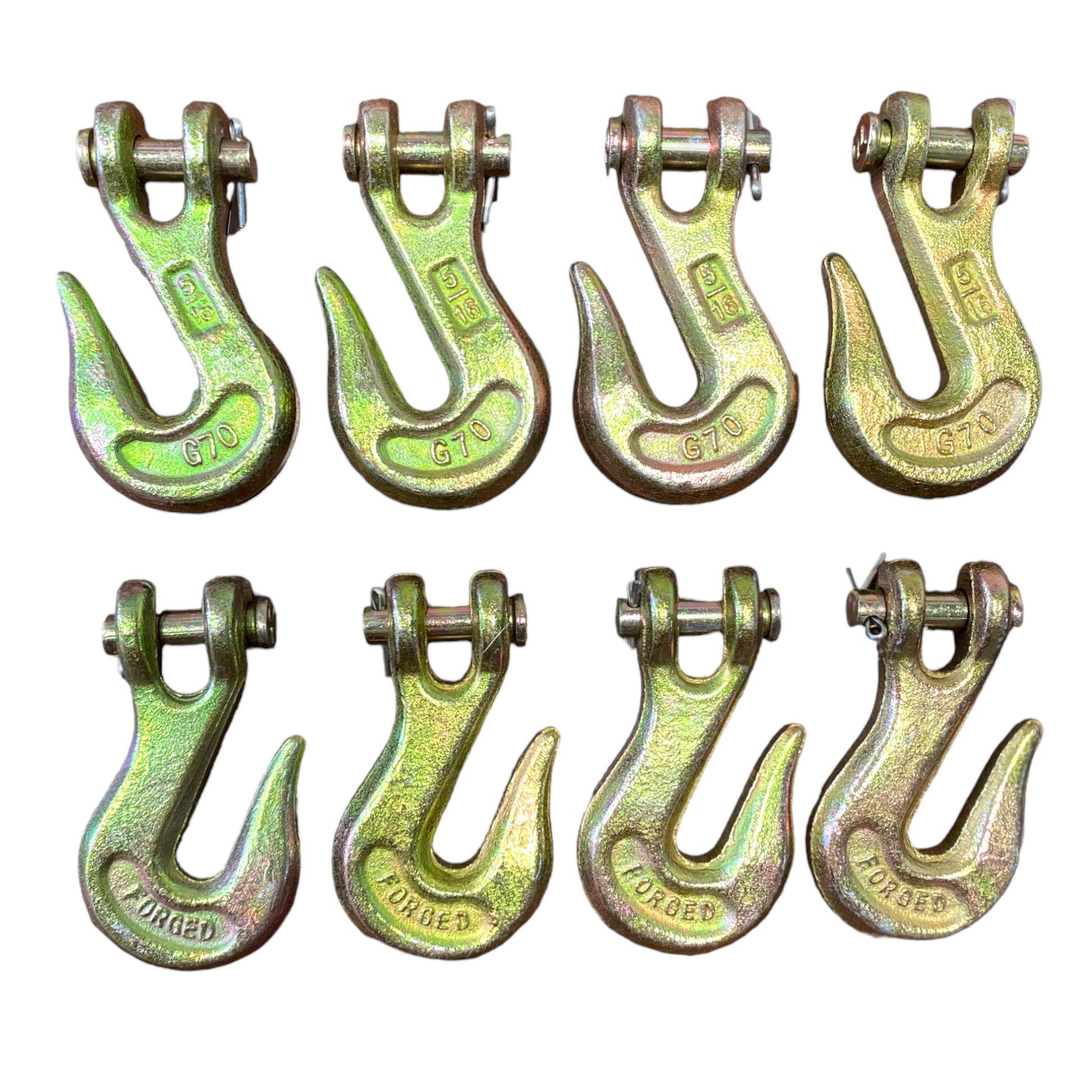 5/16" Clevis Grab Hook - Grade 70 | QTY 8