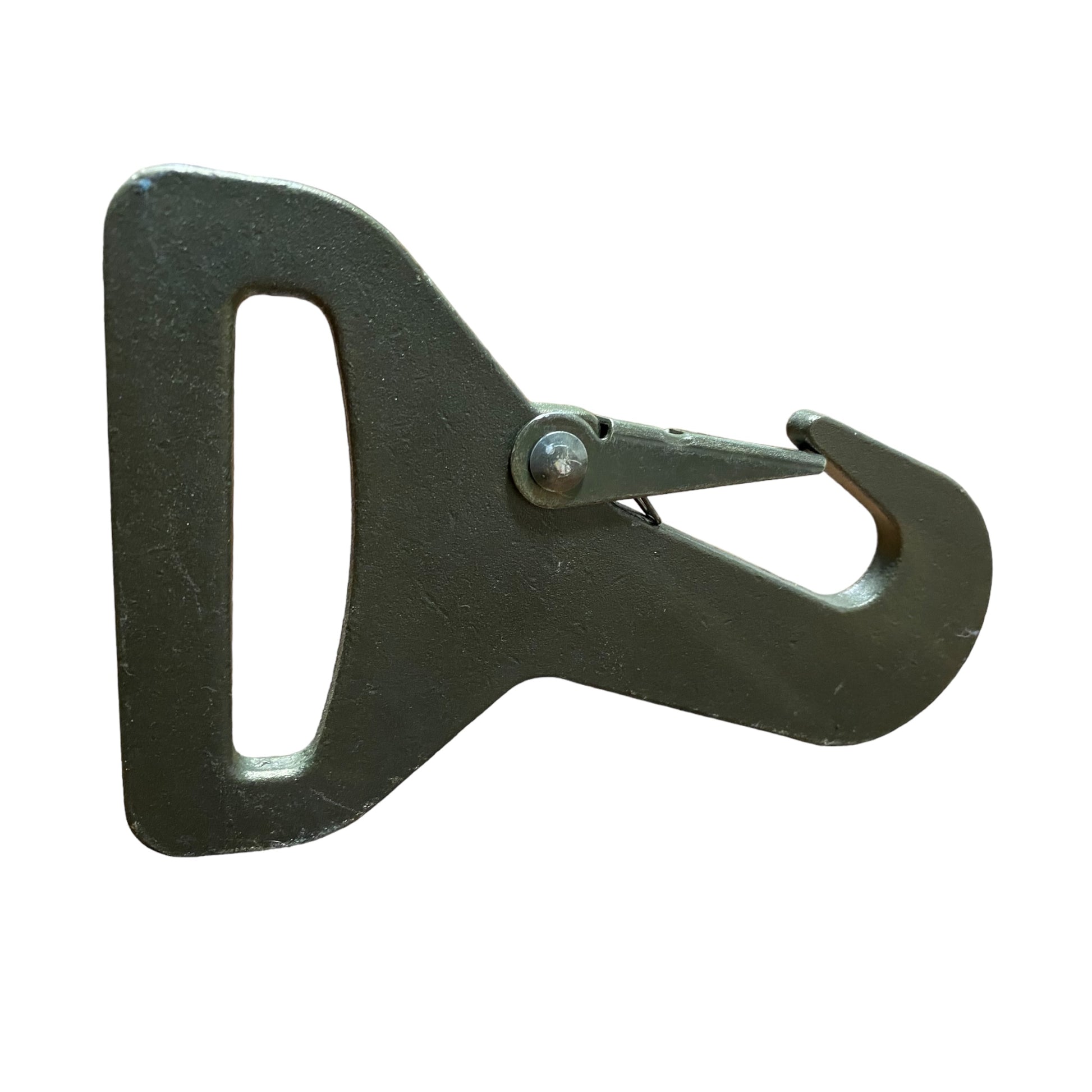3" Webbing Flat Stamped Snap Hook | GREEN