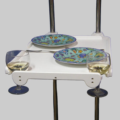 Large Wine Glass Cockpit Table – Quick Release Pedestal Mount (17.5" x 24")