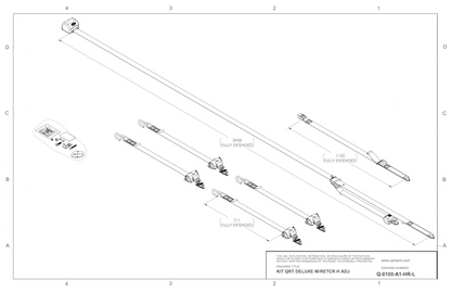 Q'straint Deluxe Retractor Kit with Retractable Shoulder/Lap Belt Combo | Q-8100-A1-HR-L Q'Straint